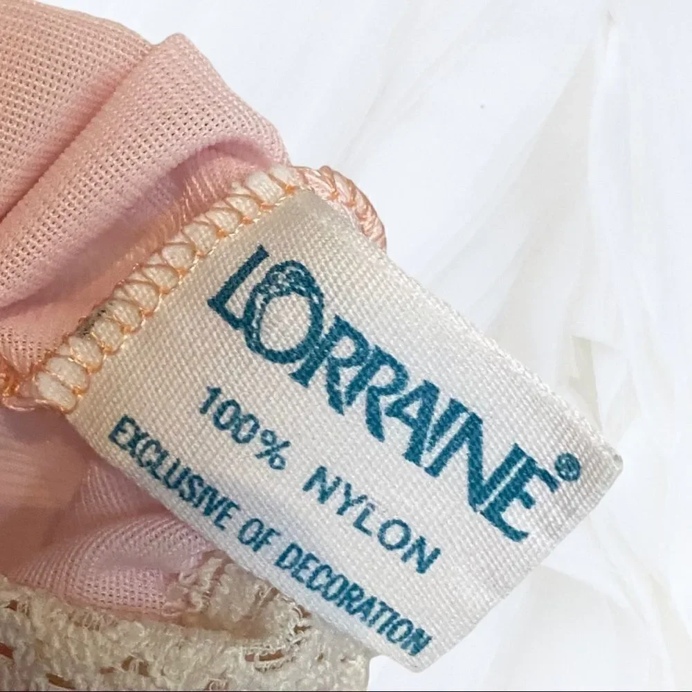 Vintage Pastel Pink Long Nightgown (M) Lorraine - Picture 3 of 5
